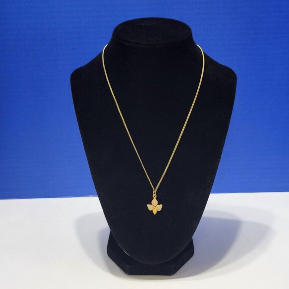 Vintage Landstrom's 10K Black Hills Gold Tri-Tone Necklace - Picture 2 of 5